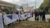 Bosnia, Sarajevo, protests of civilian war prisoners