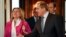 Russian Foreign Minister Sergei Lavrov (right) and his Austrian counterpart, Karin Kneissl (file photo)