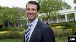 Donald Trump, Jr., the eldest son of U.S. President Donald Trump, has been under scrutiny over a meeting with a Russian lawyer in June 2016. (file photo)