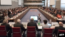 Austria -- The OSCE permanent council meets to discuss the latest flare up in violence in Nagorno-Karabakh, in Vienna, April 5, 2016