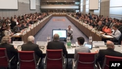 Austria -- The OSCE permanent council meets to discuss the latest flare up in violence in Nagorno-Karabakh, in Vienna, April 5, 2016