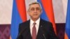 Armenia - President Serzh Sarkisian speaks at an international media forum in Yerevan, 18Mar2015.