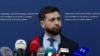 Armenia - Deputy Foreign Minister Vahan Kostanian talks to journalists in Yerevan, October 9, 2025. 