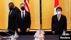 ملاقات وزیران خارجه و دفاع امریکا با وزیر خارجه جاپان