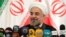Hassan Rohani speaks at his first press conference since the Iranian vote on June 14.