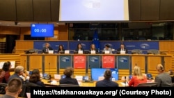 Канфэрэнцыя аб Беларусі ў Эўрапейскім Парлямэнце «Стварэньне падмурку для дэмакратычных зьменаў». Брусэль. 8 сьнежня 2025 году