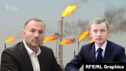 Бізнесмен Павло Фукс (л) та екс-заступник голови правління НАК «Нафтогаз України» Олександр Кацуба