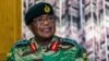 Army General Constantino Chiwenga Commander of the Zimbabwe Defense Forces addresses a media conference held at the Zimbabwean Army Headquarters in Harare, November 13, 2017