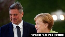 Njemačka kancelarka Angela Merkel i predsjedavajući Vijeća ministra BiH Denis Zvizdić u Berlinu