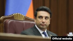 Armenia - Speaker Alen Simonian chairs a session of the National Assembly,September 13, 2021.