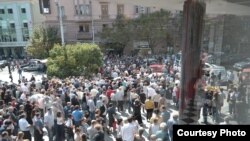 Акцыя пратэсту ў Тбілісі, 19 верасьня 2012 году