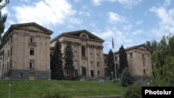 The Armenian National Assembly building in Yerevan