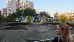 Вирва від російського ракетного удару в Дарницькому районі Києва, 1 серпня 2026 року