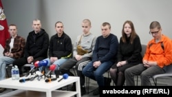 Удзельнікі прэс-канфэрэнцыі, Вільня, 22 сьнежня 2025 году