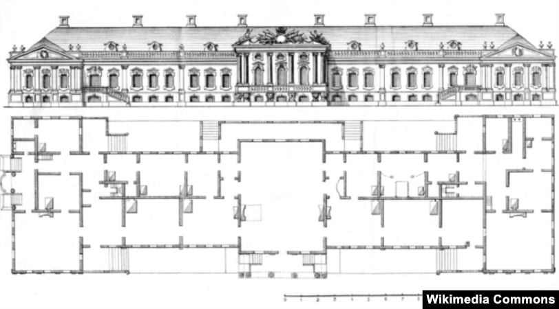 Гетьманська резиденція в Глухові, зведена в 1748–1750 роках, згоріла в 1784 році