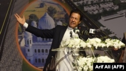 Taliban officials say they will meet with Pakistani Prime Minister Imran Khan (pictured) and U.S. negotiators in Islamabad.