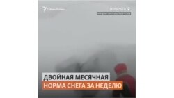 Норильск завалило снегом