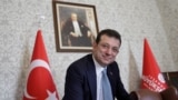 FILE PHOTO: Istanbul Mayor Imamoglu poses during an interview with Reuters in Istanbul