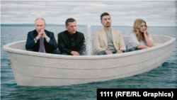 Коллаж: Путин, Соловьев, Билан, Боня