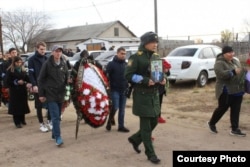 Похороны погибшего на полигоне мобилизованного Ивана Полянского
