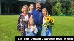 Yaroslav Bazylevych and his family.