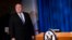 US Secretary of State Mike Pompeo arrives to deliver remarks to the media at the State Department in Washington, DC on June 13, 2019. 