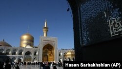 The shrine of Imam Reza, the 8th Shiite Imam and grandson of the Prophet Mohammad in Mashhad, 900 km (540 miles) northeast of Tehran. File photo