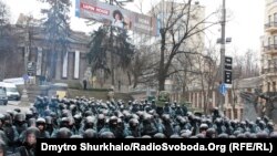 Силовики на вулиці Грушевського у Києві, 21 січня 2014 року