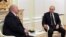 Alexandr Lukașenka și Vladimir Putin la Kremlin, Moscova, 22 aprile 2021.