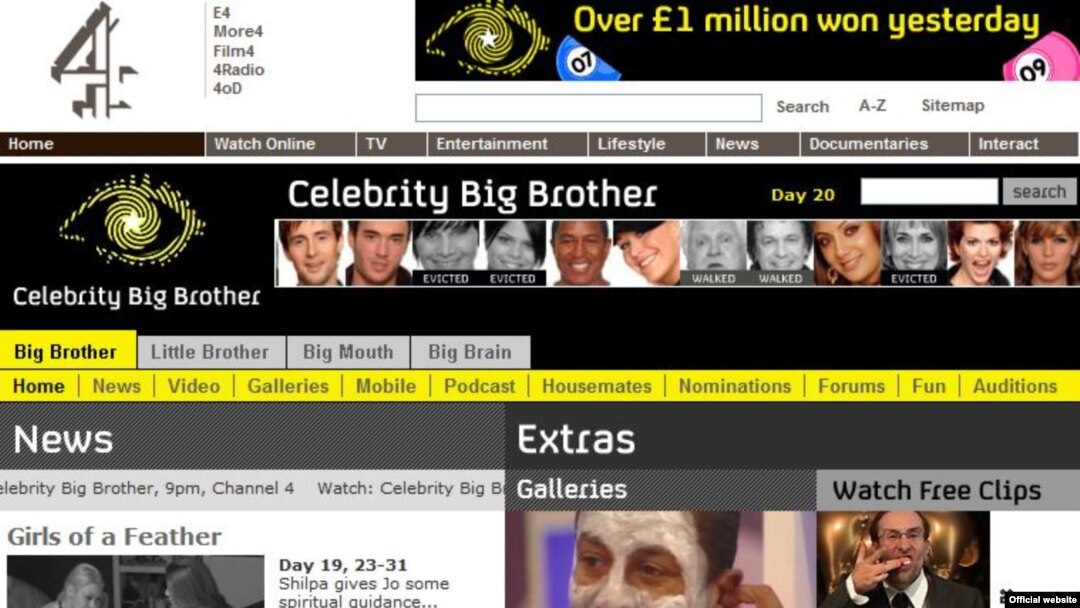 Число британских зрителей программы Четвертого канала Celebrity Big Brother достигло свыше 7 миллионов