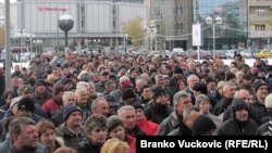 Sa jednog od radničkih protesta u Srbiji