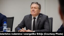 Direktor Rosatoma Aleksej Lihačev tokom sastanka sa ministarskom rudarstva i energetike Srbije Dubravka Đedović