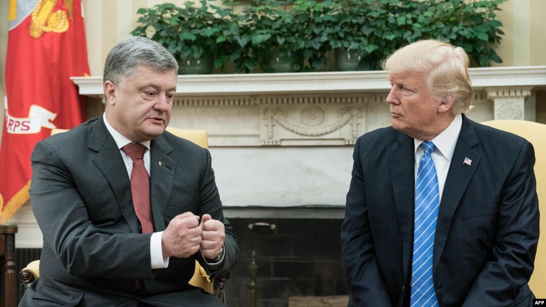 Петро Порошенко и Дональд Трамп (Вашингтон, 20 июня 2017 г.)
