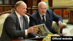 Генадзій Зюганаў і Аляксандар Лукашэнка