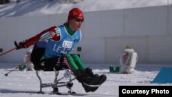 На лыжнай дыстанцыі беларуская паралімпійка Людміла Ваўчок 