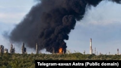 Сызрандагы мунай заводунда чыккан өрт. 4-август, 2026-жыл. (иллюстрация)