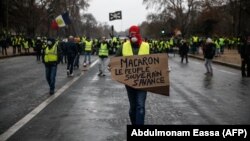 Протести на „Жолтите елеци“ во Париз на 1 декември 2018