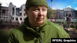 Операційна медсестра Зоя Ковалець та окуповане Високопілля на Херсонщині (фотоклаж)