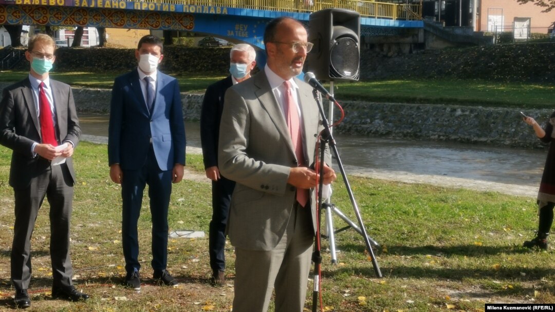 Šef Delegacije Evropske unije u Srbiji Sem Fabrici u Valjevu, 27. oktobar