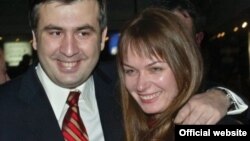 Arxiv fotosu: Mikheil Saakashvili və xanımı Sandra Roelofs 