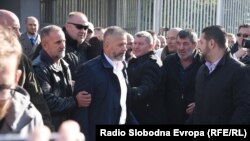 Naser Orić napušta zgradu Suda BiH, 9. oktobar 2017.