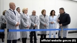 Viorica Dăncilă la inaugurarea bursei de pește de la Tulcea, închisă câteva zile mai târziu