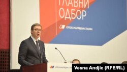 Сртпскиот претседател Александар Вучиќ. 