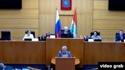 Выступление Григория Еремеева. Скриншот