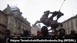 Акція протесту проти переслідування націоналістів, Львів, 14 січня 2010 року