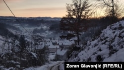 Selo Osečina, zapad Srbije, 12. januar 2026. 