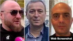 Кока Моргошия, Леван Джангвеладзе и Отар Парцхаладзе (коллаж)