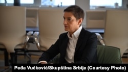 Predsednica Skupštine Srbije Ana Brnabić sa predsednicom Evropskog parlamenta Robertom Mecolom, Brisel, 12. septembra 2025.
