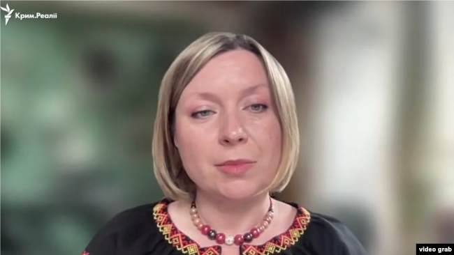Екатерина Сердюк, двоюродная сестра Валентина Выговского, гражданская активистка (скриншот из видео)