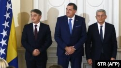 Predsedništvo BiH: Željko Komšić, Milorad Dodik i Šefik Džaferović